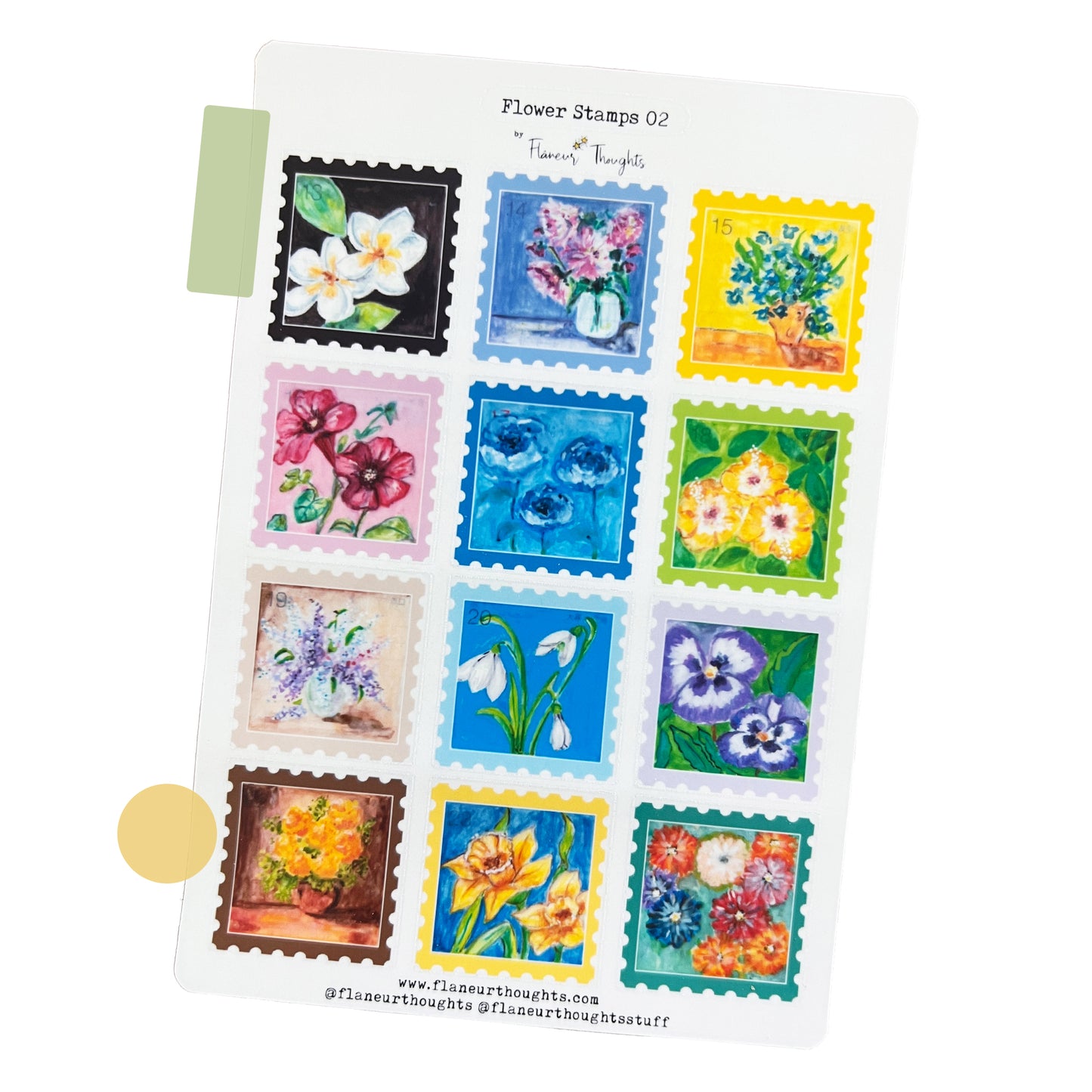Flower Stamps 01 to 03