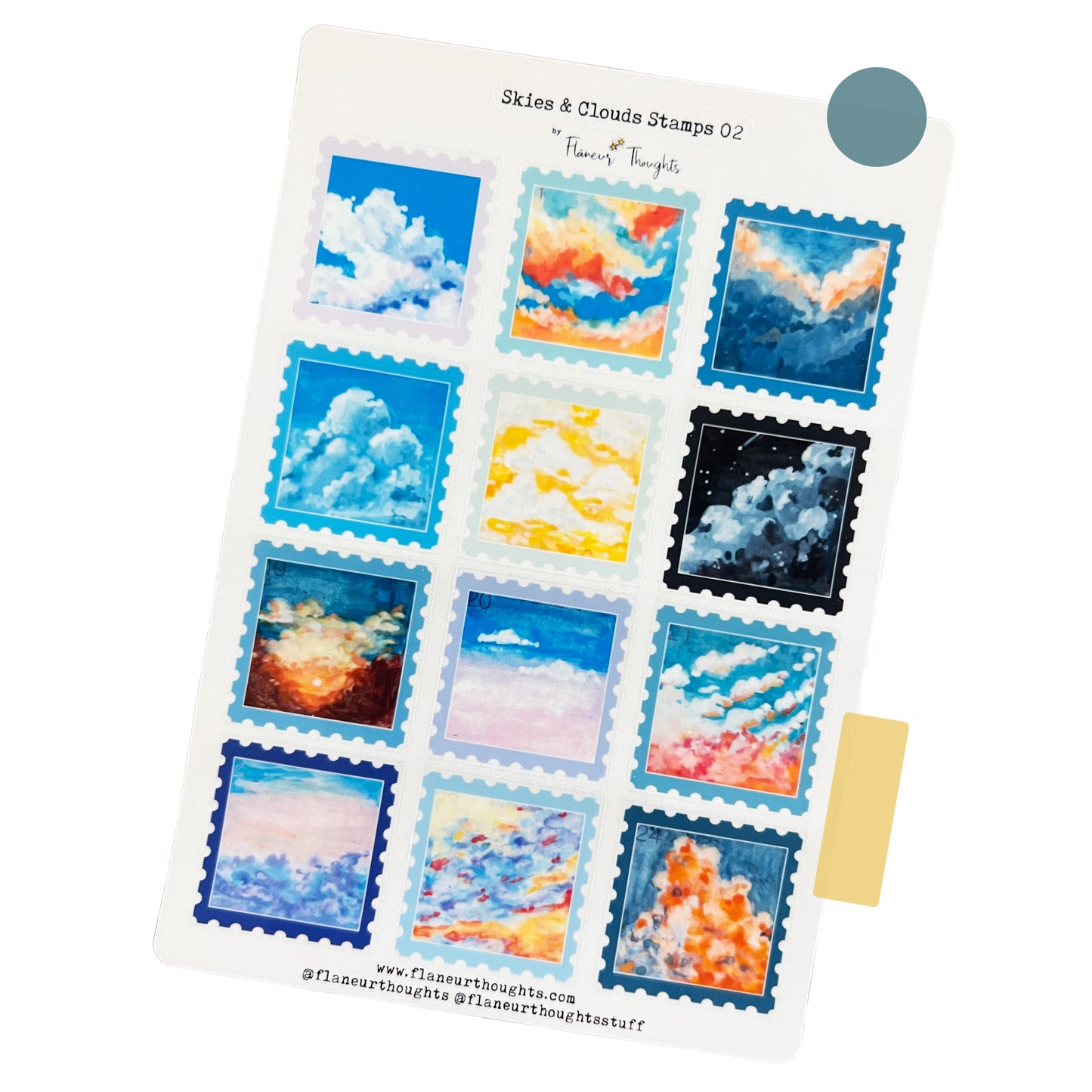 Skies and Clouds Stamps 01 to 03
