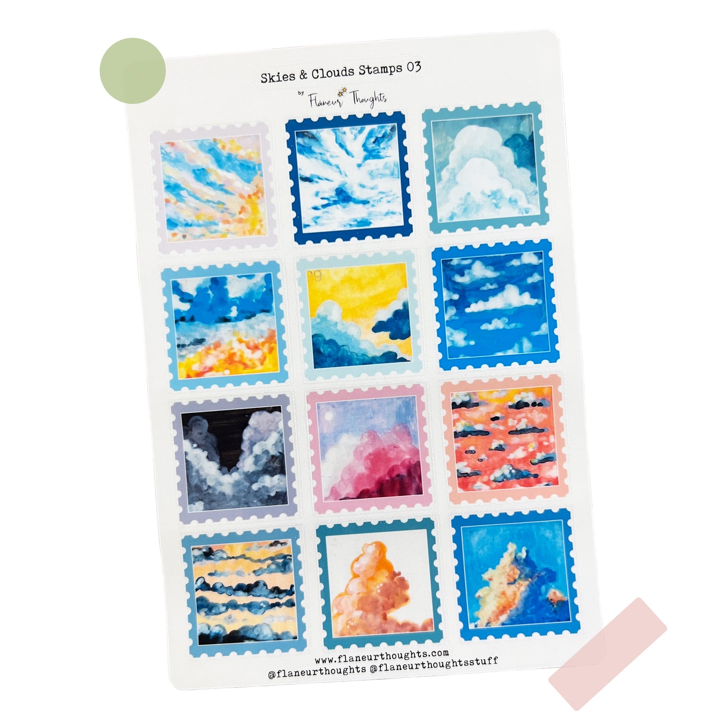 Skies and Clouds Stamps 01 to 03